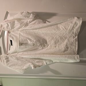 Lane Bryant white size 22 short sleeve top